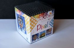   Pixel kocka - ment 3 db-os